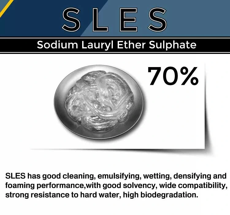 Shampoo Production Household Cleaning CAS 68585-34-2 Sodium Lauryl Ether Sulphate SLES